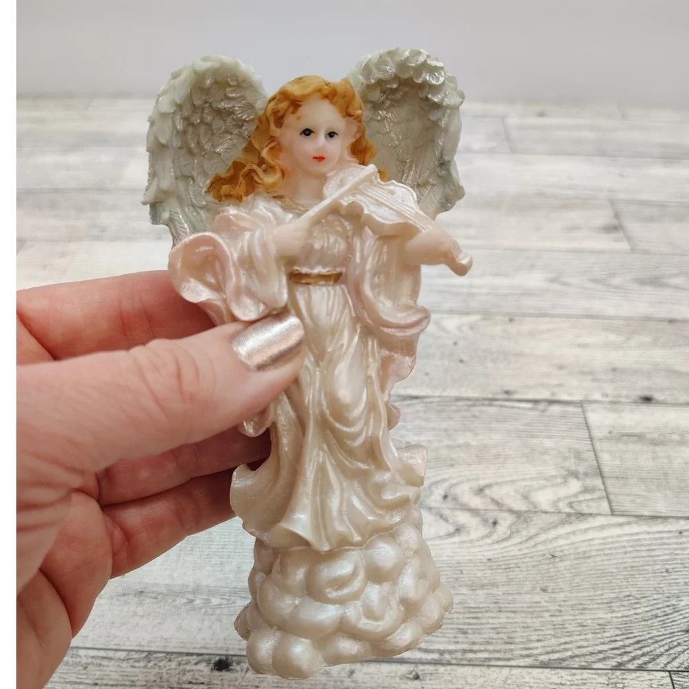 Angel Figurine Playing Violin 5